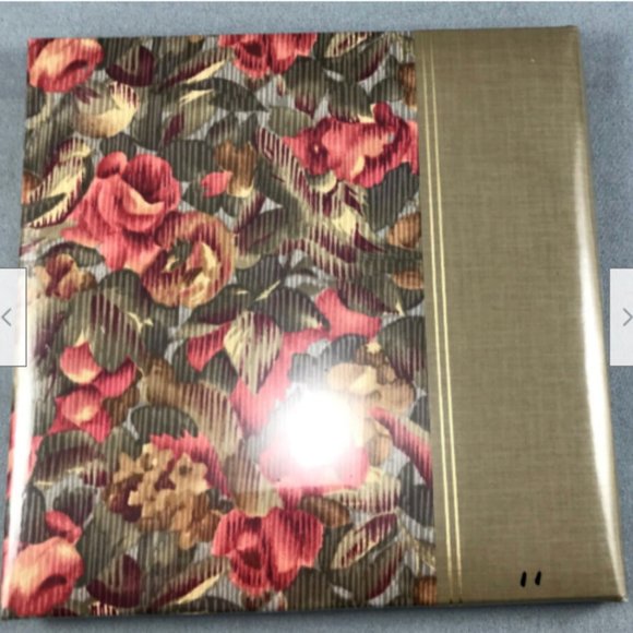 Deluxe Craft Photo Album Floral Print Cotton Fabric Cover 40 Self Adhesive Pages - Picture 4 of 5